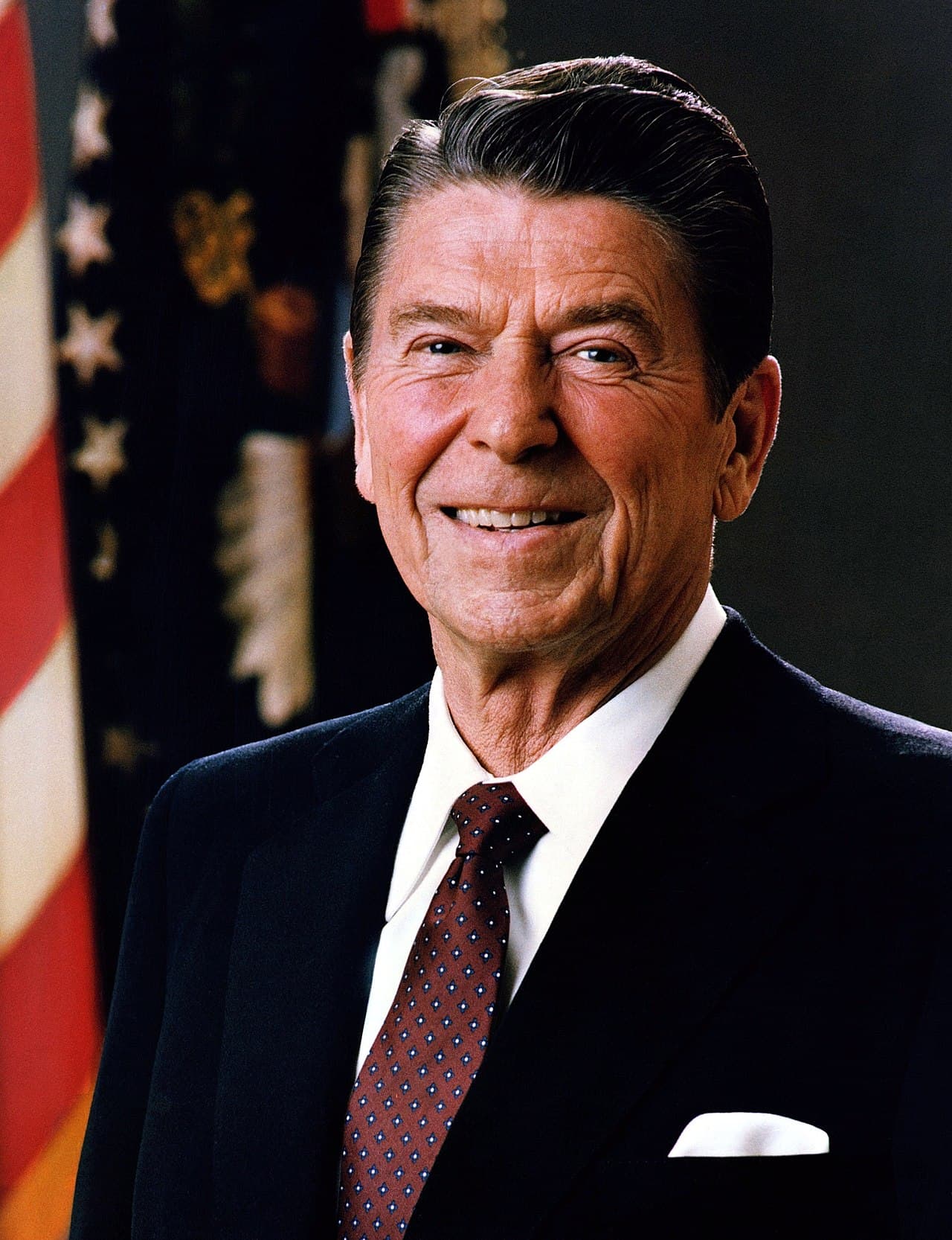 Official 1981 White House portrait of Ronald Reagan